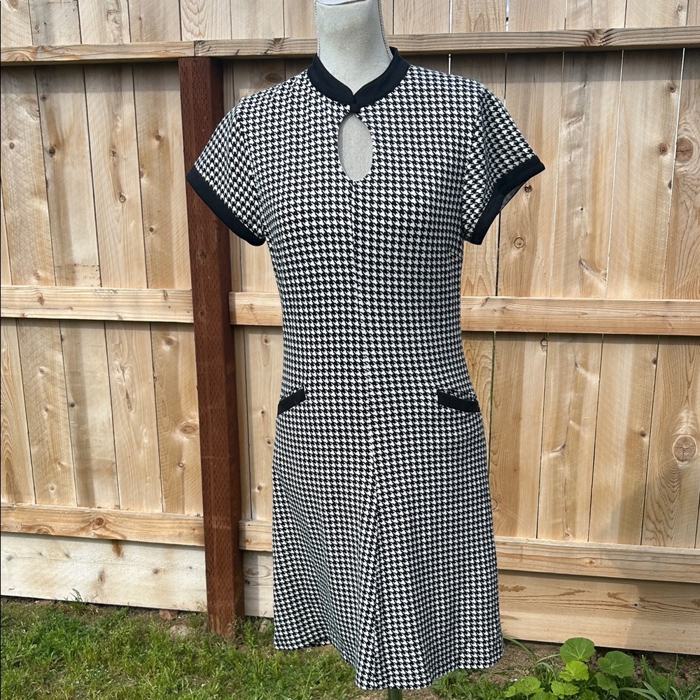 Sourpuss Mod Houndstooth Dress